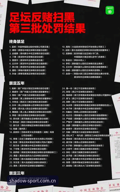 中国足协第三批禁足名单深度解读：从行业乱象看足球净化完整指南